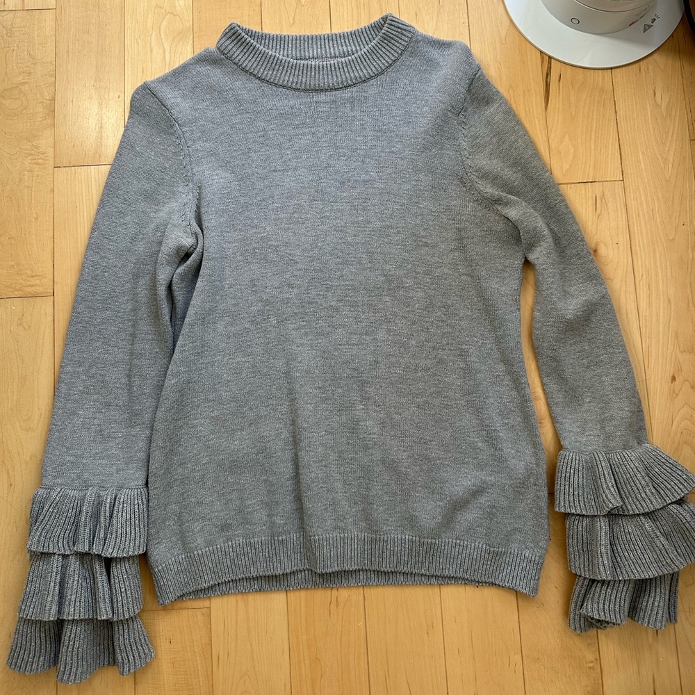 Karl Lagerfeld - Light Gray Knit Sweater - Small